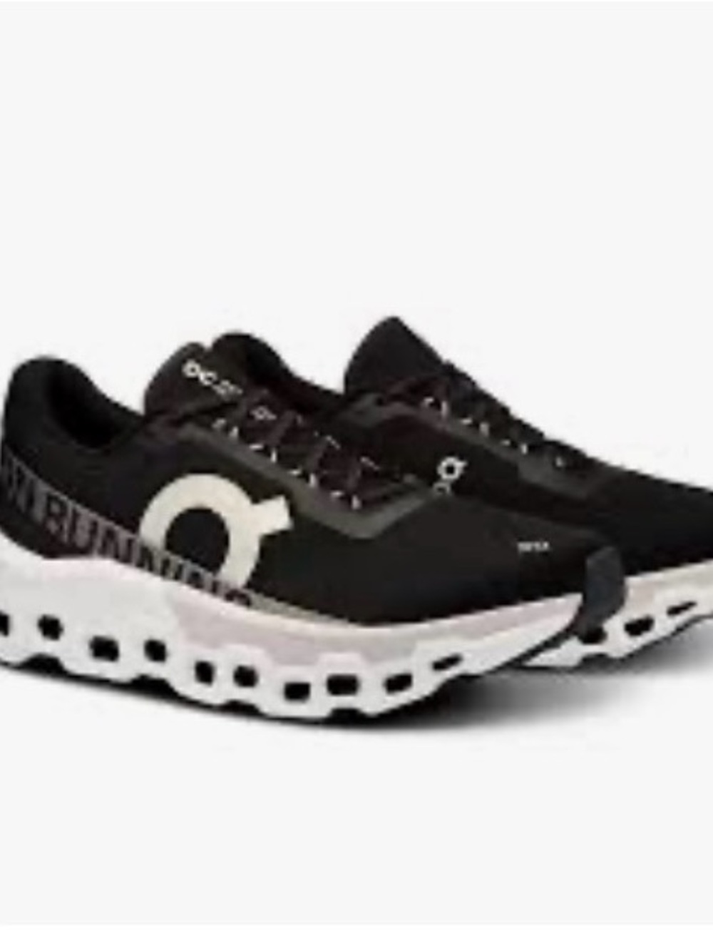 On Running womans Athletic Shoes in Black and White size 7.5